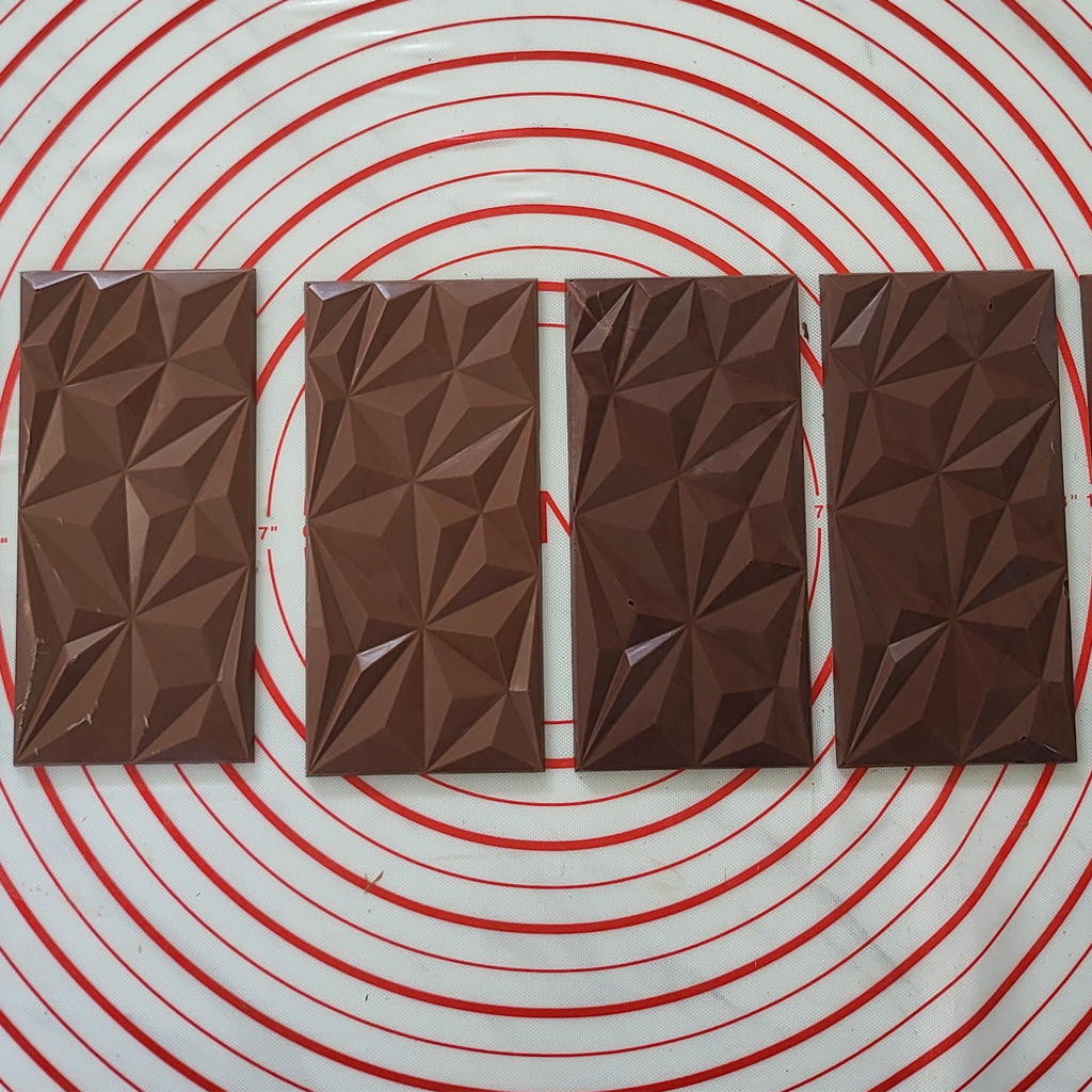 Rocky Chocky geometric chocolate bars
